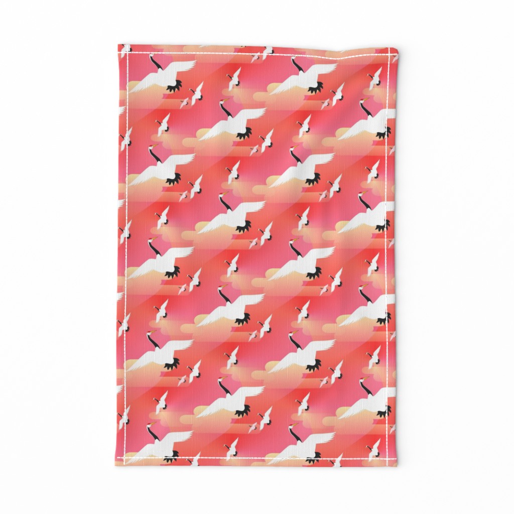 japanese crane 1 - fabric