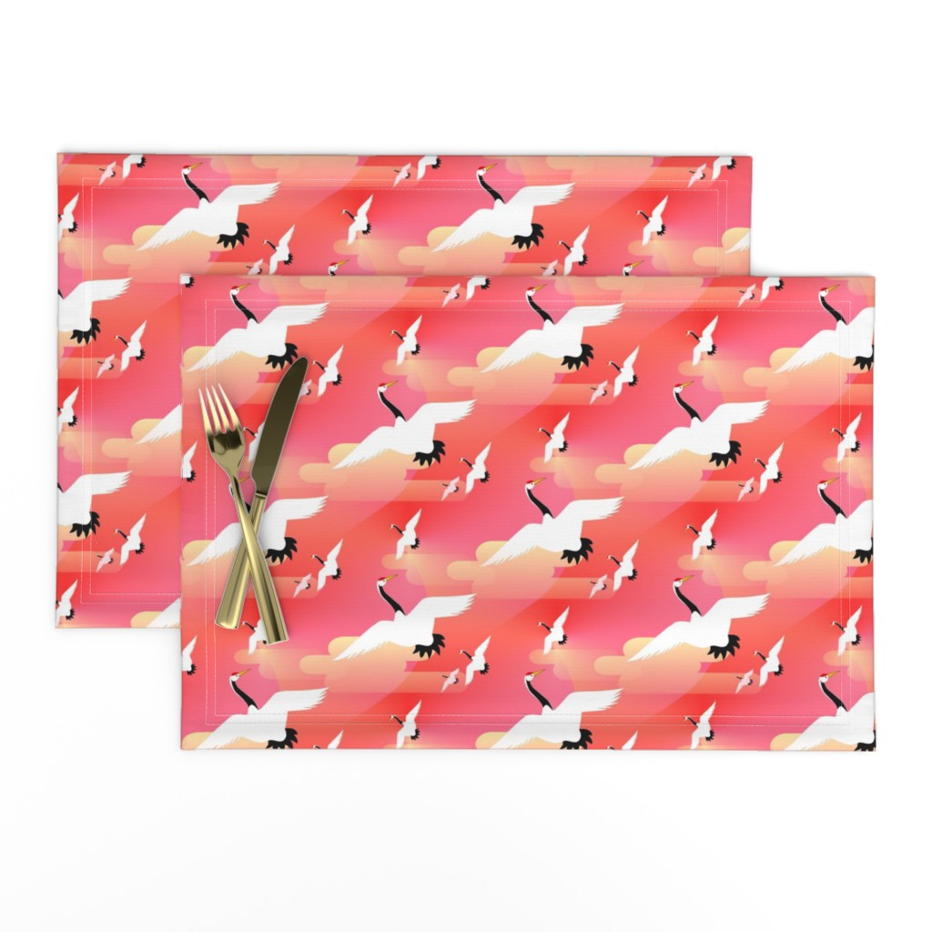 japanese crane 1 - fabric