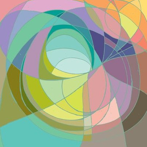 Nouveau Abstract Art Colour Wheel
