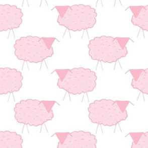 Sheep in Pastel Pinks