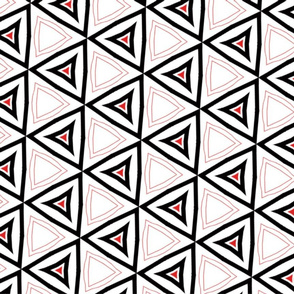 Red Black White Triangles