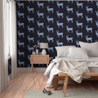 Shibori Deer in Navy