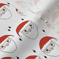 santa // father christmas papa noel pere noel santa claus kids cute illustration christmas fabric