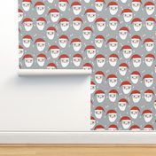 santa // father christmas papa noel pere noel santa claus kids cute illustration christmas fabric