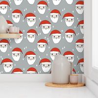 santa // father christmas papa noel pere noel santa claus kids cute illustration christmas fabric