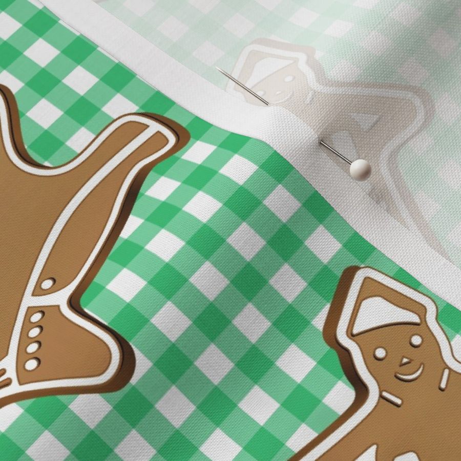 Gingerbread Men Gingham