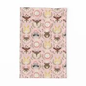 Woodland Faces/ Racoon Fox Bunny Deer/ Nursery woodland animals