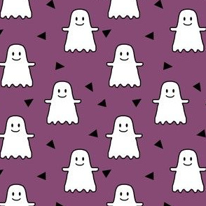 halloween ghost ghosties kids girls sweet halloween emoji cute halloween purple
