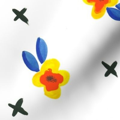 Bright Little Flowers - Larger Version