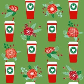 christmas peppermint latte candy cane holly cute coffee latte christmas peppermints