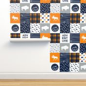 the great outdoors (buffalo) wholecloth || camping quilt top