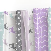 1 yard - girl woodland (purple and blue) 90 || lilac grove collection