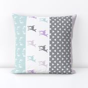 1 yard - girl woodland (purple and blue) 90 || lilac grove collection