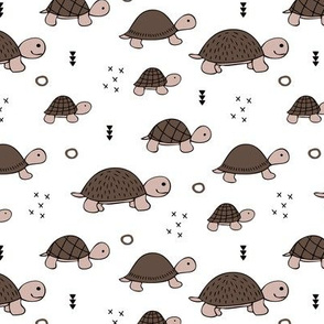 Cute baby turtle pura vida animals collection turtles  tortoise  illustration for kids gender neutral fall