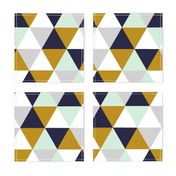 Mint Mustard Navy Grey Triangles_rev