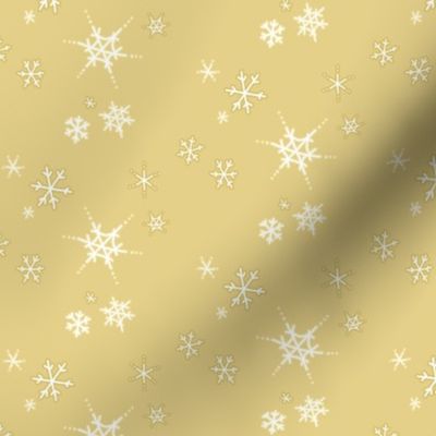 snowflakes - golden