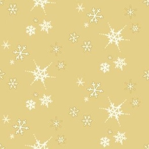 snowflakes - golden