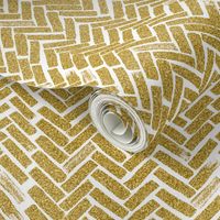 gold glitter herringbone