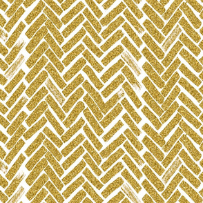 gold glitter herringbone