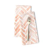 pale blush watercolor herringbone