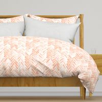 pale blush watercolor herringbone