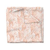 pale blush watercolor herringbone