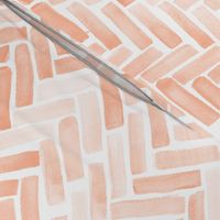 pale blush watercolor herringbone