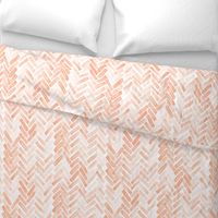 pale blush watercolor herringbone