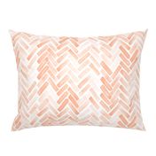 pale blush watercolor herringbone