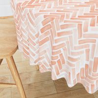 pale blush watercolor herringbone