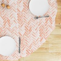 pale blush watercolor herringbone