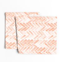 pale blush watercolor herringbone