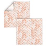 pale blush watercolor herringbone