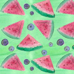 Watermelon Blueberry Green