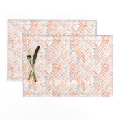 pale blush gray herringbone