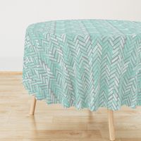 gray mint watercolor herringbone