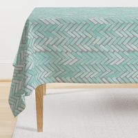 gray mint watercolor herringbone