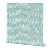 gray mint watercolor herringbone