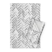 gray watercolor herringbone