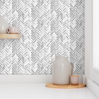 gray watercolor herringbone