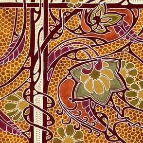 Autumn Leaves Mosaic Tile Style