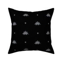 Stegosaurus Coordinate - Black / Grey - LARGE