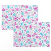 Season of Snow (Pink and Blue)