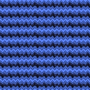 Cobalt Blue and Black Chevron