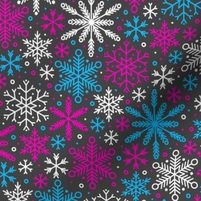 Season of Snow (Pink and Blue Dark)