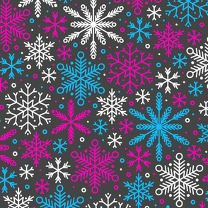 Season of Snow (Pink and Blue Dark)