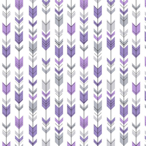 fletching arrows (small scale) || grey and purple