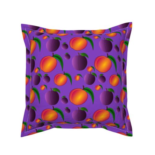 Colorful Fabrics Digitally Printed By Spoonflower Plums Or Peaches