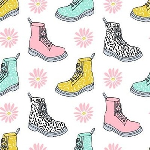90s shoes // shoes boots fashion kids pastel daisies throwback retro nostalgia