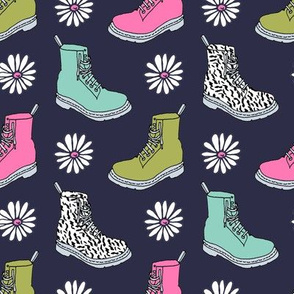90s shoes // boots shoes fashion daisies retro throwback 90s fashion kids girls sweet pink and mint shoes